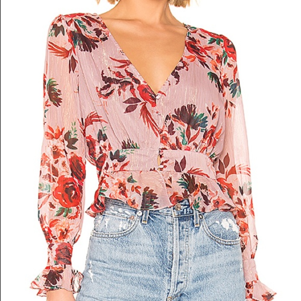 NWT Lovers + Friends Nate Blouse
